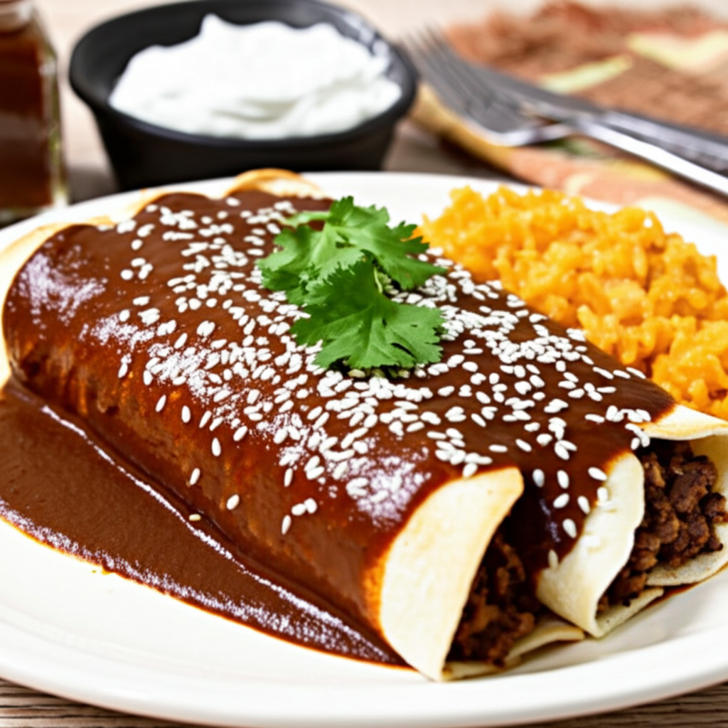 Enchiladas de mole