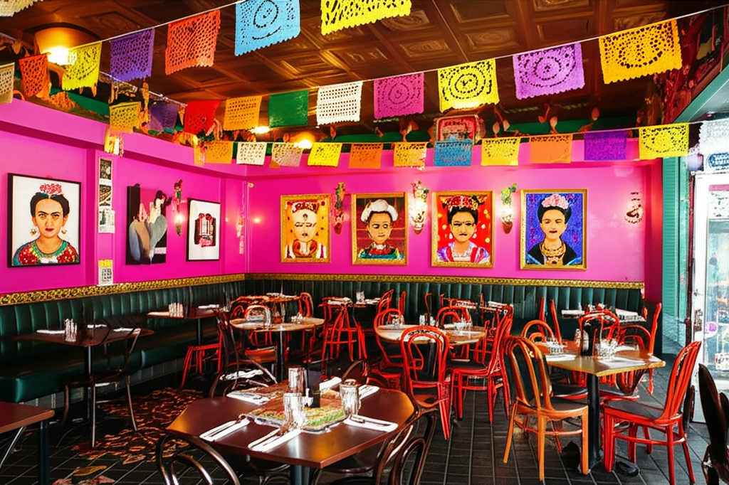 Decoración inspirada en Frida Kahlo
